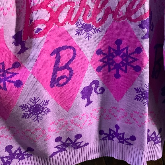 Barbie Women's Sweater in Purple and Pink - Picture 5 of 8